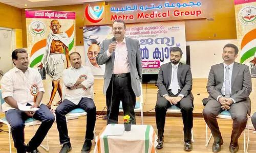 ഗാ​ന്ധി​സ്മൃ​തി കു​വൈ​ത്ത് മെ​ഡി​ക്ക​ൽ ക്യാ​മ്പ് സം​ഘ​ടി​പ്പി​ച്ചു