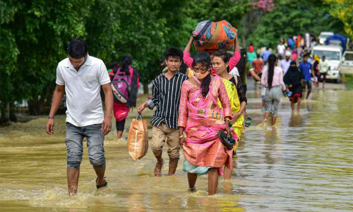 അസമിലെ വെള്ളപ്പൊക്കം; 7.2 ലക്ഷം ദുരിതബാധിതർ, ആറ് മരണംകൂടി