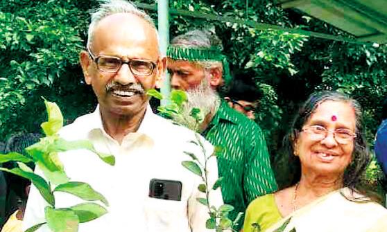 അമ്പതാം വിവാഹ വാർഷികം: പച്ചപ്പിന് കൂട്ടുപിടിച്ച് ദമ്പതികൾ അമ്പതാം വിവാഹ വാർഷികം: പച്ചപ്പിന് കൂട്ടുപിടിച്ച് ദമ്പതികൾ