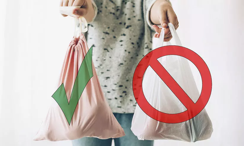 ഒ​റ്റ​ത്ത​വ​ണ ഉ​പ​യോ​ഗി​ക്കു​ന്ന പ്ലാ​സ്റ്റി​ക്​ ബാ​ഗു​ക​ൾ​ക്ക്​ നി​രോ​ധ​നം