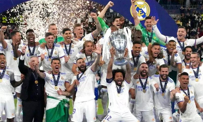 പൂർണചന്ദ്രശോഭയിൽ റയൽ മഡ്രിഡ്; ചാമ്പ്യൻസ് ലീഗ് ഫൈനലിൽ ലിവർപൂളിനെ 1-0ത്തിന് വീഴ്ത്തി 14ാം കിരീടം പൂർണചന്ദ്രശോഭയിൽ റയൽ മഡ്രിഡ്; ചാമ്പ്യൻസ് ലീഗ് ഫൈനലിൽ ലിവർപൂളിനെ 1-0ത്തിന് വീഴ്ത്തി 14ാം കിരീടം