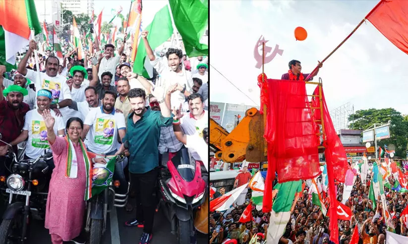 തൃക്കാക്കരയിൽ ആവേശത്തിരയിളക്കി കലാശക്കൊട്ട്; വോട്ടെടുപ്പ് ചൊവ്വാഴ്ച തൃക്കാക്കരയിൽ ആവേശത്തിരയിളക്കി കലാശക്കൊട്ട്; വോട്ടെടുപ്പ് ചൊവ്വാഴ്ച