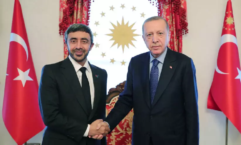 ശൈഖ് അബ്ദുല്ല ഉർദുഗാനുമായി ചർച്ച നടത്തി