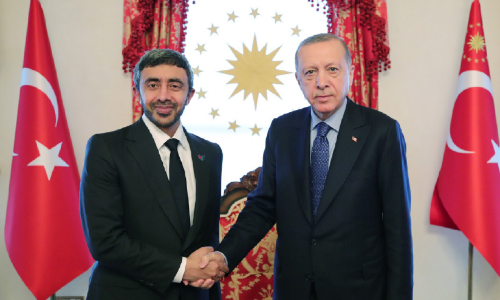 ശൈഖ് അബ്ദുല്ല ഉർദുഗാനുമായി ചർച്ച നടത്തി