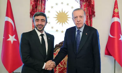 ശൈഖ് അബ്ദുല്ല ഉർദുഗാനുമായി ചർച്ച നടത്തി