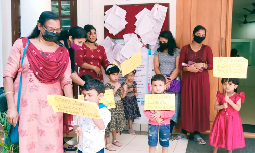 ഞ​ങ്ങ​ൾ​ക്കും പ​ഠി​ക്ക​ണം അം​ഗ​ൻ​വാ​ടി​യി​ൽ...