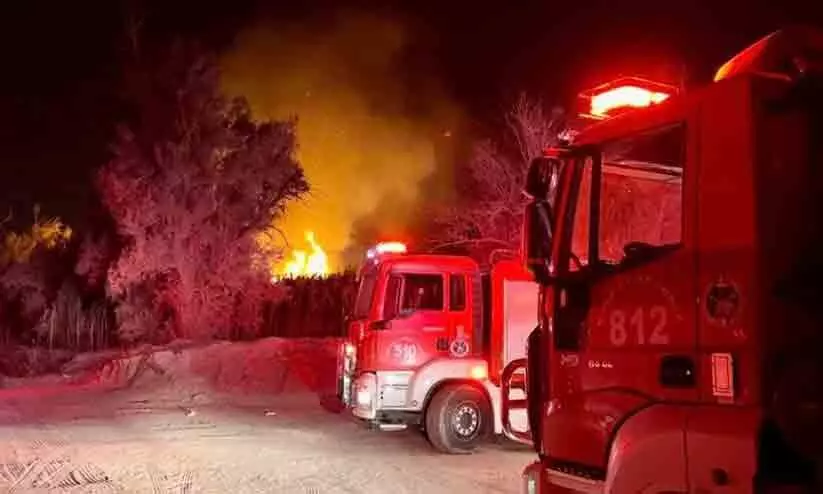 സുലൈബിയ കാർഷിക മേഖലയിൽ തീപിടിത്തം സുലൈബിയ കാർഷിക മേഖലയിൽ തീപിടിത്തം