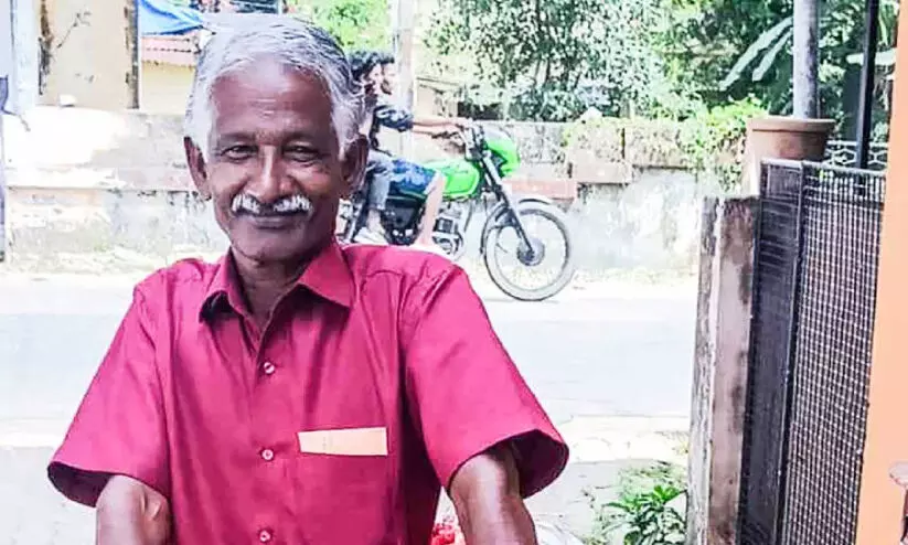 കു​ഞ്ഞു​മോ​ന്‍റെ സൈ​ക്കി​ൾ പ്രേ​മ​ത്തി​ന്​ നാ​ലു പതി​റ്റാ​ണ്ട്​