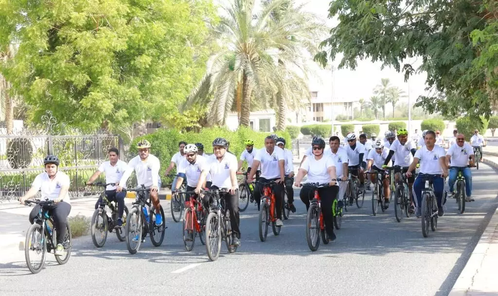 ഇന്ത്യൻ എംബസി സൈക്കിൾ റാലി സംഘടിപ്പിച്ചു ഇന്ത്യൻ എംബസി സൈക്കിൾ റാലി സംഘടിപ്പിച്ചു
