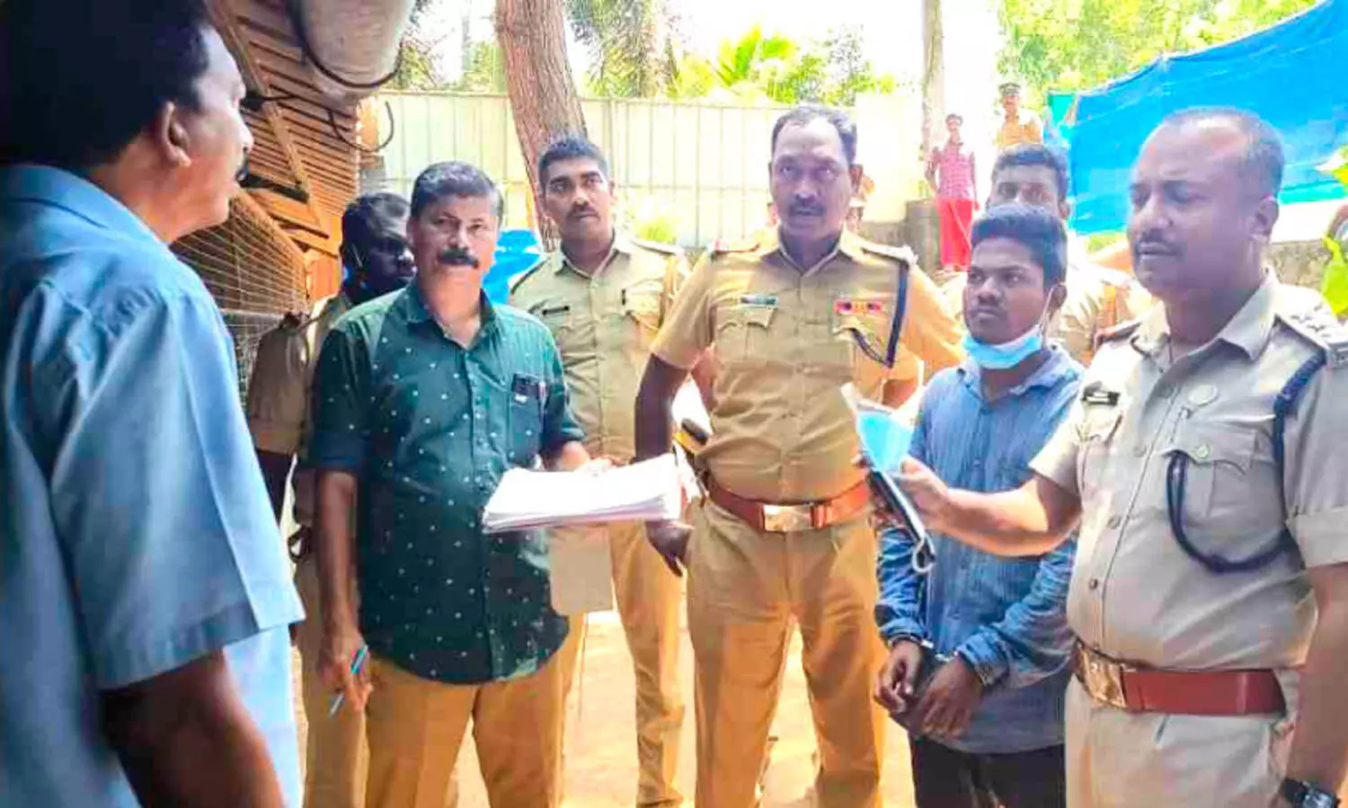 Murder of an elderly woman Evidence was taken with the accused