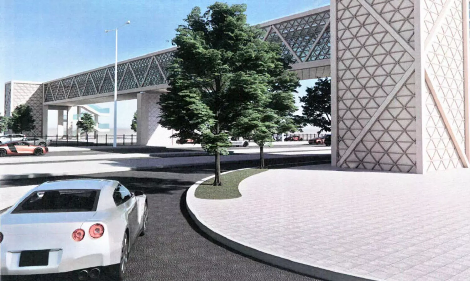 മർകിയ സ്ട്രീറ്റിൽ നടപ്പാലം