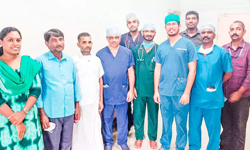 മഹാധമനി തകര്ന്ന ബിഹാറുകാരന് കരുതലൊരുക്കി മെഡിക്കല് കോളജ് മഹാധമനി തകര്ന്ന ബിഹാറുകാരന് കരുതലൊരുക്കി മെഡിക്കല് കോളജ്