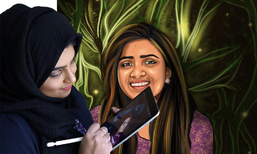 ഷാ​നി​മ​യു​ടെ ഡി​ജി​റ്റ​ൽ വ​ര​ക​ൾ