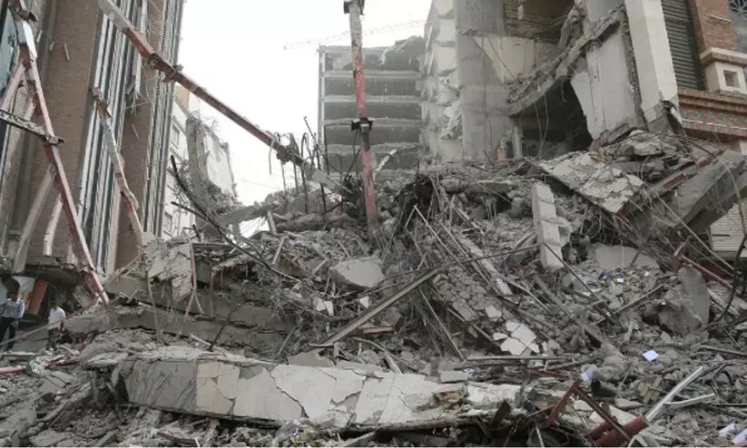 ഇറാനിൽ കെട്ടിടം തകർന്ന് മരിച്ചവർ 41 ആയി