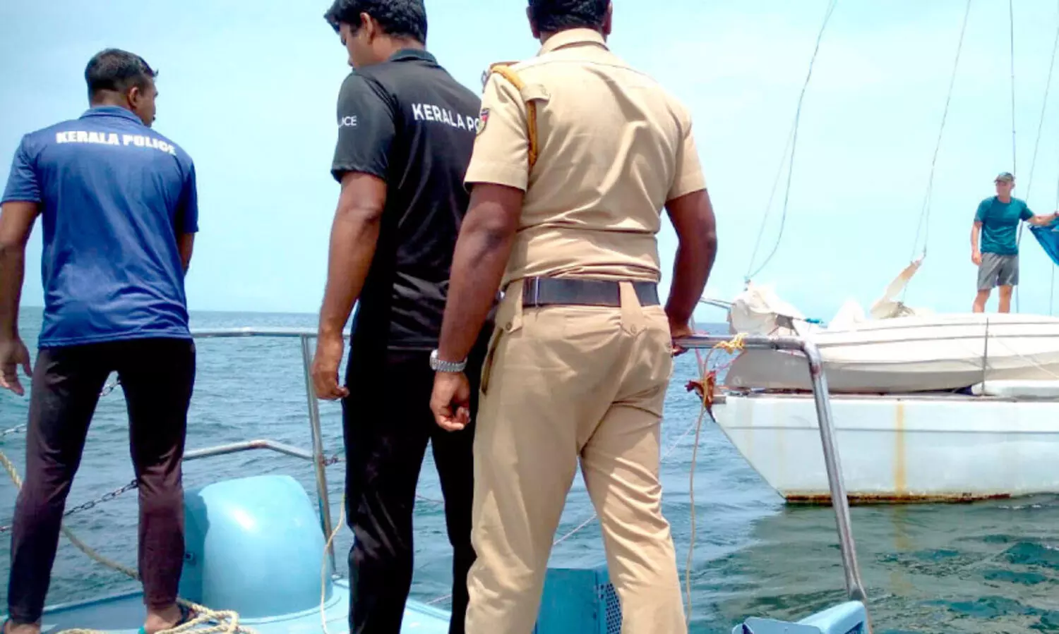 Injured during the journey The foreign national was brought to Vizhinjam