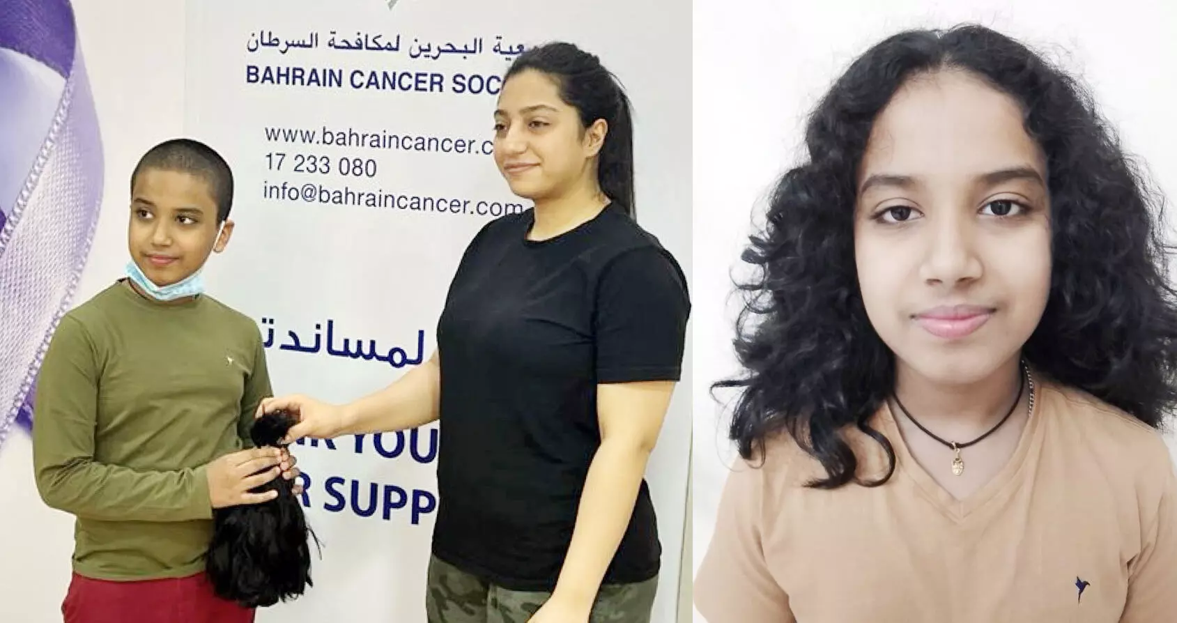 അ​ർ​ബു​ദ രോ​ഗി​ക​ൾ​ക്കാ​യി മു​ടി ദാ​നം ന​ൽ​കി വി​ദ്യാ​ർ​ഥി