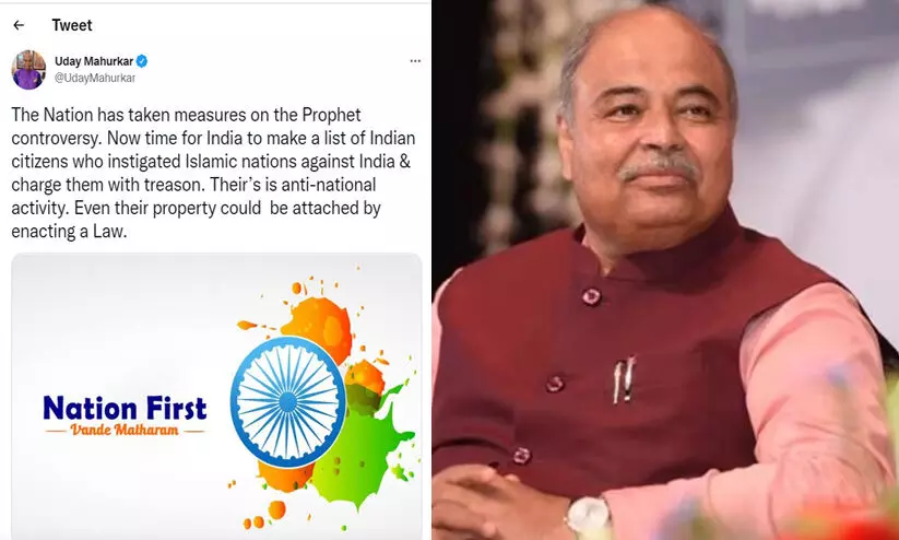 ഇസ്ലാമിക രാഷ്ട്രങ്ങളെ ഇന്ത്യക്കെതിരെ ഇളക്കിവിട്ടവരെ കണ്ടെത്തി രാജ്യദ്രോഹം ചുമത്തണം; ആഹ്വാനവുമായി കേന്ദ്ര വിവരാവകാശ കമീഷണർ