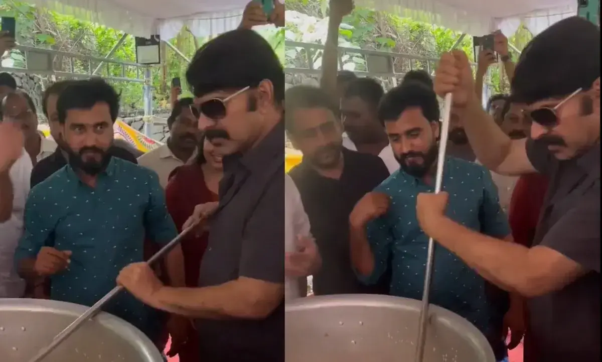 ബിരിയാണി ചെമ്പ് പൊട്ടിച്ച് മമ്മൂട്ടി; റോഷാക്ക് ലൊക്കേഷനിലെ വിഡിയോ വൈറല്‍