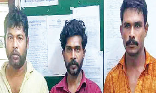 പണം ആവശ്യപ്പെട്ട് യുവാവിനെ ആക്രമിച്ച ഗുണ്ടാസംഘത്തിലെ മൂന്ന് പേർ അറസ്റ്റിൽ