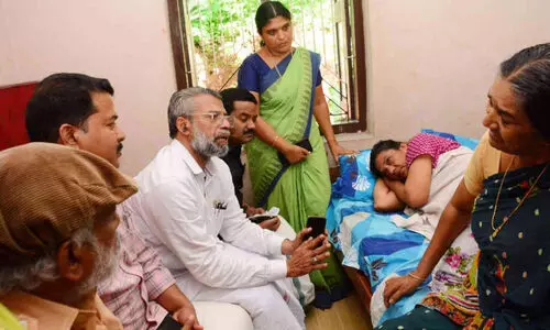 Assembly committee members visit at Devananda house