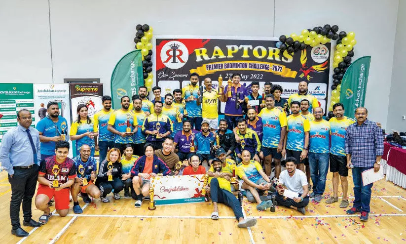റാപ്റ്റേഴ്സ് പ്രീമിയർ ബാഡ്മിന്റൺടൂർണമെന്റ് സംഘടിപ്പിച്ചു റാപ്റ്റേഴ്സ് പ്രീമിയർ ബാഡ്മിന്റൺടൂർണമെന്റ് സംഘടിപ്പിച്ചു
