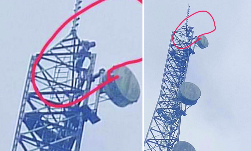 ടവറിന് മുകളിൽ കയറി യുവാവിന്‍റെ ആത്മഹത്യ ഭീഷണി