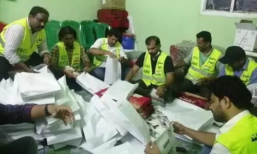 ഹാജിമാരെ സ്വീകരിക്കാൻ തയാറായി സന്നദ്ധപ്രവർത്തകർ