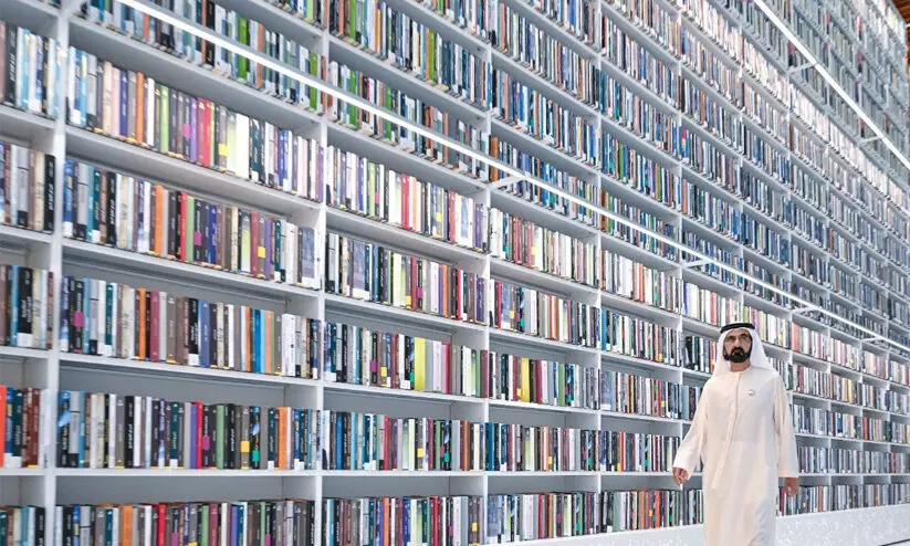 ദുബൈയിൽ കൂറ്റൻ ഗ്രന്ഥശാല തുറന്ന് ശൈഖ് മുഹമ്മദ് ദുബൈയിൽ കൂറ്റൻ ഗ്രന്ഥശാല തുറന്ന് ശൈഖ് മുഹമ്മദ്