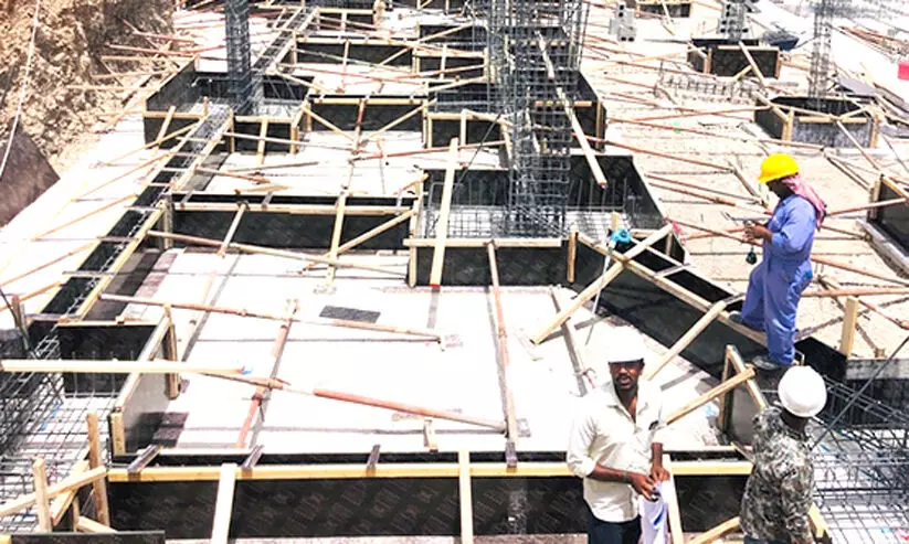 സീ​ബി​ൽ ആ​രോ​ഗ്യ കേ​ന്ദ്ര നി​ർ​മാ​ണം പു​രോ​ഗ​മി​ക്കു​ന്നു