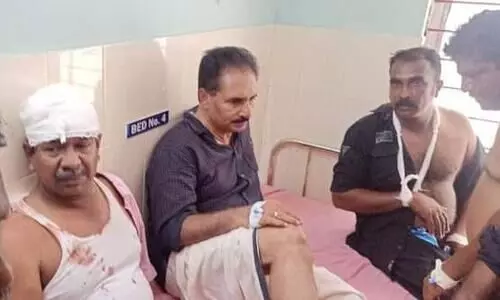 ആർ.എസ്.പി മാർച്ചിൽ സംഘർഷം; എൻ.കെ. പ്രേമചന്ദ്രൻ എം.പിക്ക് പരിക്ക്