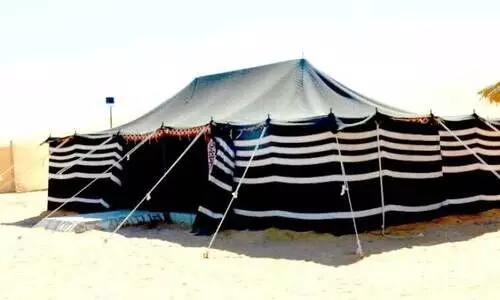 ആരാധകർക്ക് താമസിക്കാൻ മരുഭൂ ടെന്റുകളും ആരാധകർക്ക് താമസിക്കാൻ മരുഭൂ ടെന്റുകളും