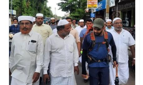 ഹജ്ജിന് പുറപ്പെട്ട ശിഹാബിന്റെ നടത്തം അറബ് ലോകത്തും വൈറൽ