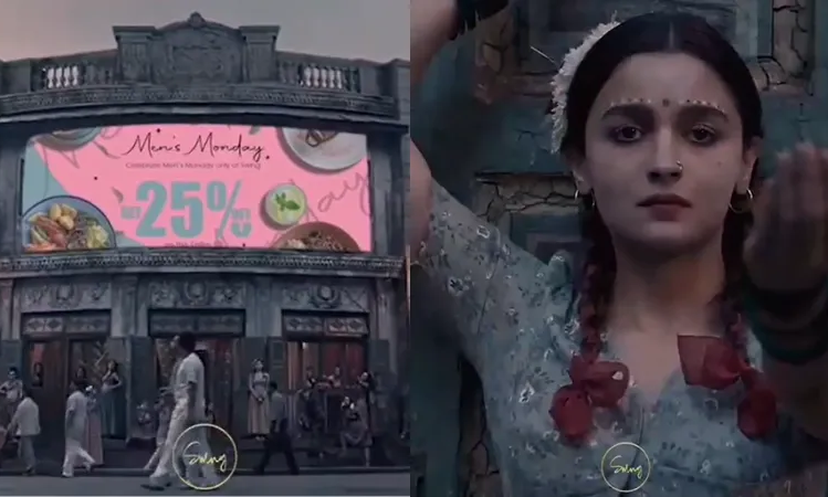 Scene from Gangubai Kathiawadi for ad promotion Scene from Gangubai Kathiawadi for ad promotion