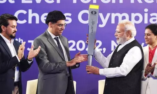 ചെസ് ഒളിമ്പ്യാഡ് ദീപശിഖ പ്രയാണം തുടങ്ങി