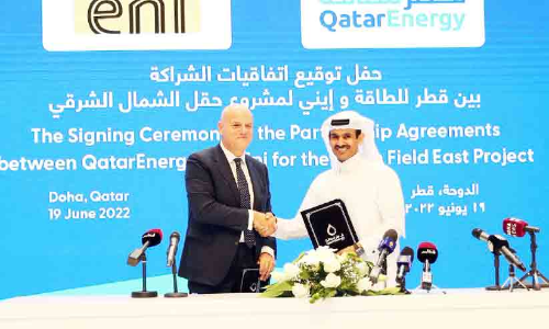 ഖത്തർ എനർജിയുടെ രണ്ടാമത്തെ പങ്കാളിയായി എനി