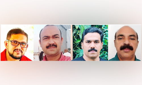 സൗ​ദി ക​ലാ​സം​ഘ​ം ഭാരവാഹികൾ