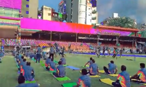Angry mob disrupts Yoga Day event
