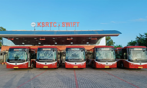 സിറ്റി സർക്കുലർ സർവീസിന് അഞ്ച് ഇലക്ട്രിക് ബസുകൾ എത്തി