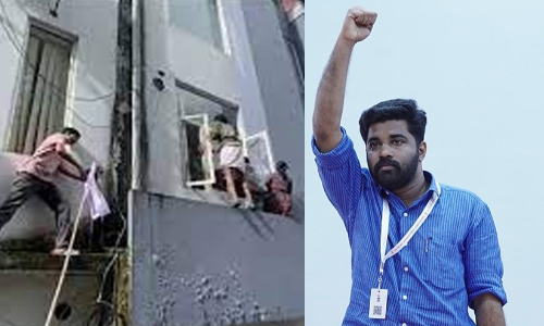 ഇതാണ് ആ ഗുണ്ടാ സംഘടനയുടെ സംസ്ഥാന സെക്രട്ടറി! ഇപ്പോ ജയിലിലാണ് -എസ്.എഫ്.ഐ നേതാവ് പി.എം. ആർഷോയുടെ ചിത്രം പങ്കുവെച്ച് വി.ടി. ബൽറാം