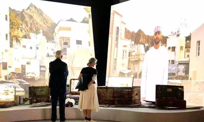 ബിനാലെ ആർട്ടെ 2022  മനം കവർന്ന്​ ഒമാൻ പവിലിയൻ ​