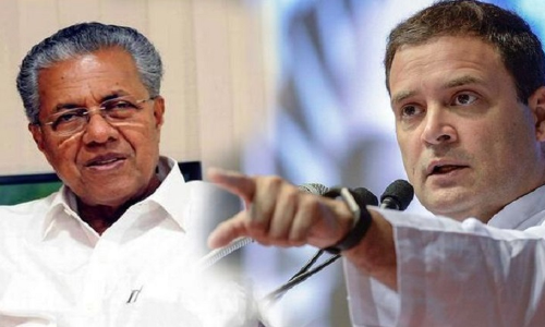 rahul gandhi pinarayi vijayan