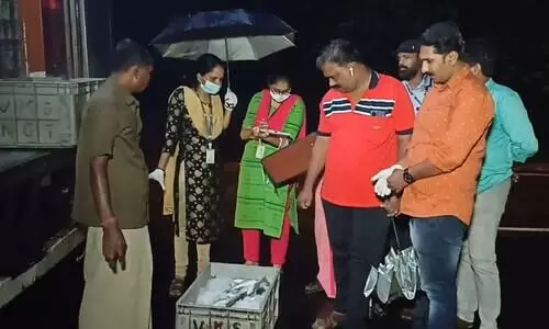 ആര്യങ്കാവിൽ പുഴുവരിച്ച മത്സ്യം പിടികൂടി