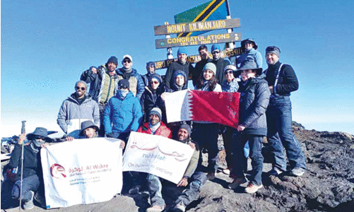 കി​ളി​മ​ഞ്ചാ​രോ കീ​ഴ​ട​ക്കി  ഖ​ത്ത​ർ വി​ദ്യാ​ർ​ഥി സം​ഘം