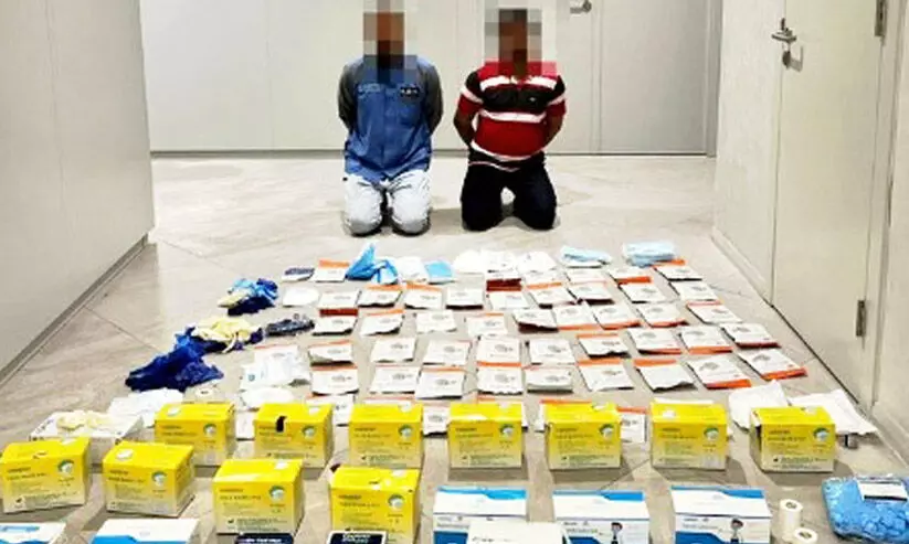 മ​രു​ന്ന് മോ​ഷ​ണം: ര​ണ്ടു​പേ​ർ അ​റ​സ്റ്റി​ൽ