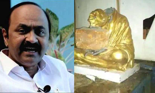 സി.പി.എമ്മുകാര്‍ ഗാന്ധി പ്രതിമയുടെ തല വെട്ടിമാറ്റിയതിനെക്കുറിച്ച് മുഖ്യമന്ത്രി ഒന്നും പറയുന്നില്ല - വി.ഡി. സതീശൻ