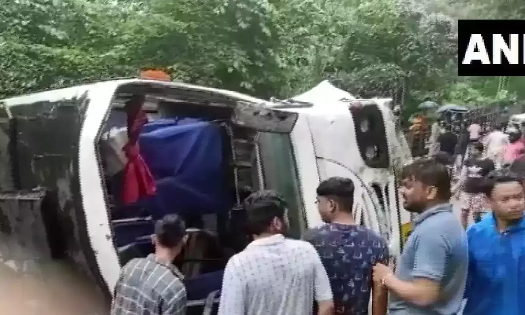 Bus Overturns In Sikkim