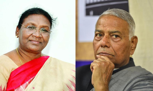 Draupadi Murmu and Yashwant Sinha