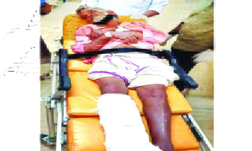 വയോധികന്റെ കാലില് ബസ് കയറി വയോധികന്റെ കാലില് ബസ് കയറി