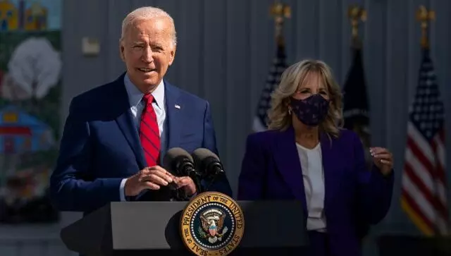 US President Joe Biden and first lady Jill Biden