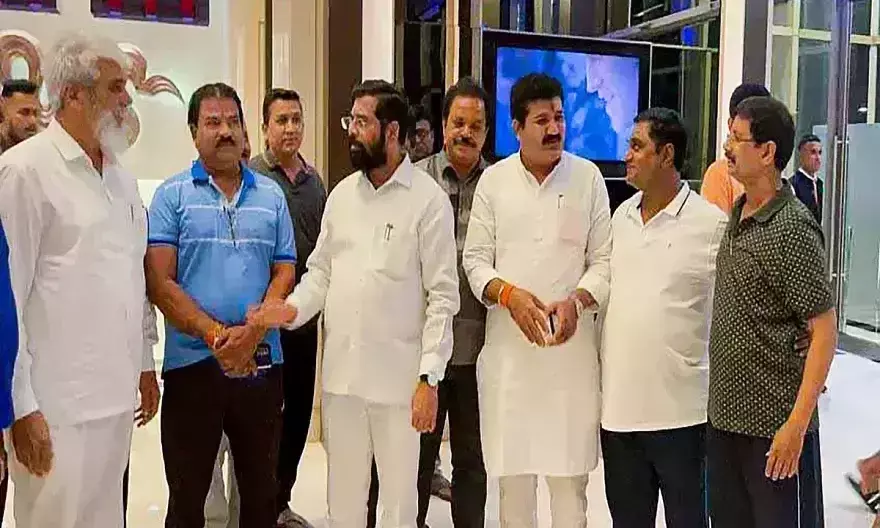 Rebel Shiv Sena MLAs donate Rs 51 lakh
